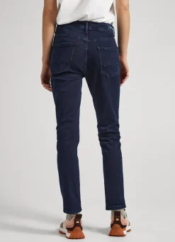 Women Pepe Jeans Violet Relaxed Fit High-Rise Jeans