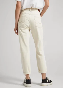 Women Pepe Jeans Violet Relaxed Fit High-Rise Jeans