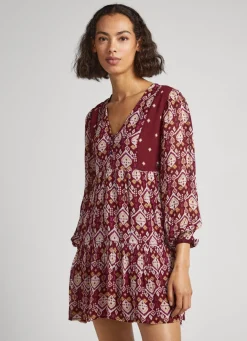 Women Pepe Jeans V-Neck Dress
