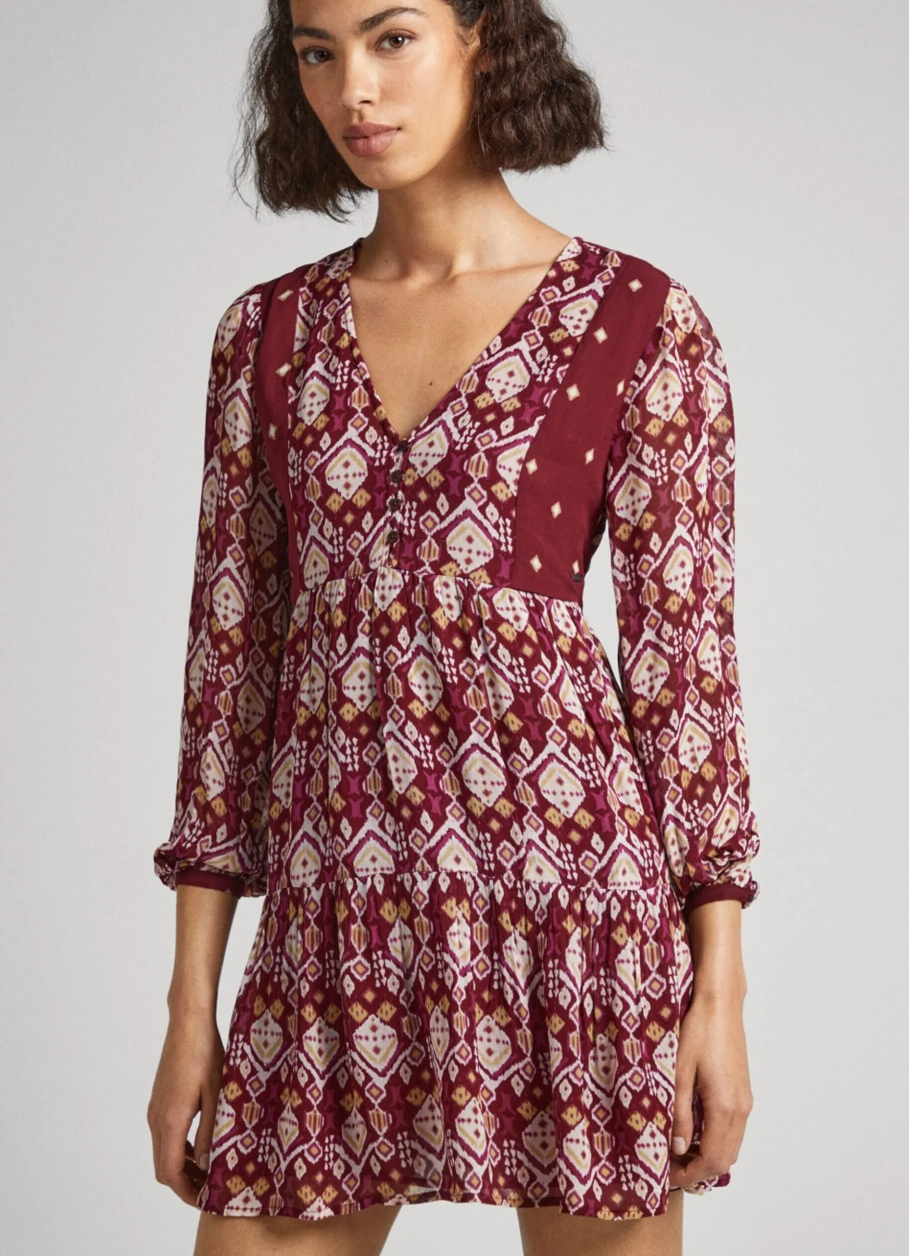 Women Pepe Jeans V-Neck Dress