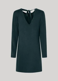 Women Pepe Jeans V-Neck Tencel Dress