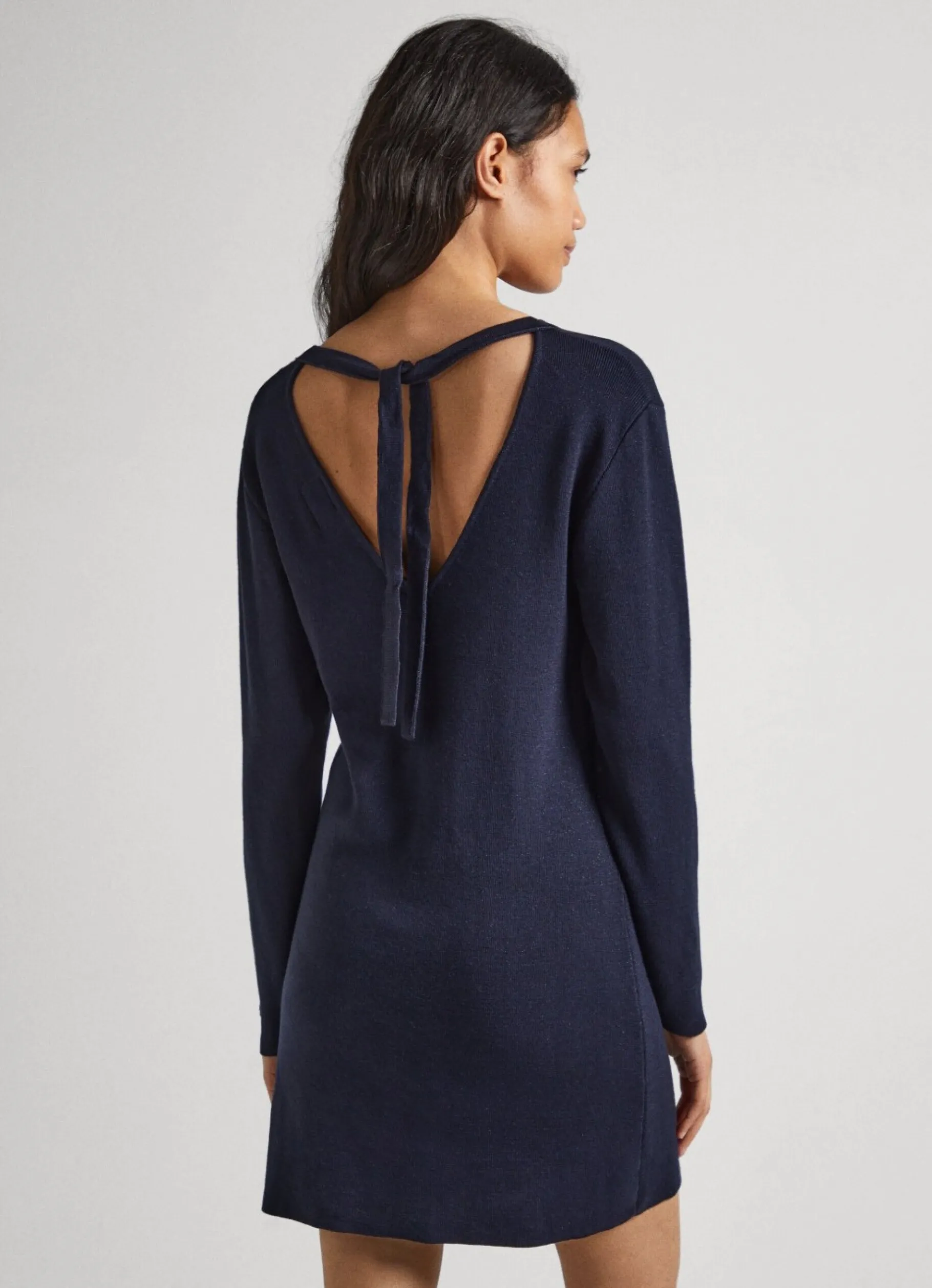 Women Pepe Jeans V-Neck Tencel Dress