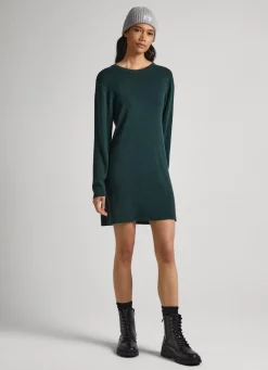 Women Pepe Jeans V-Neck Tencel Dress