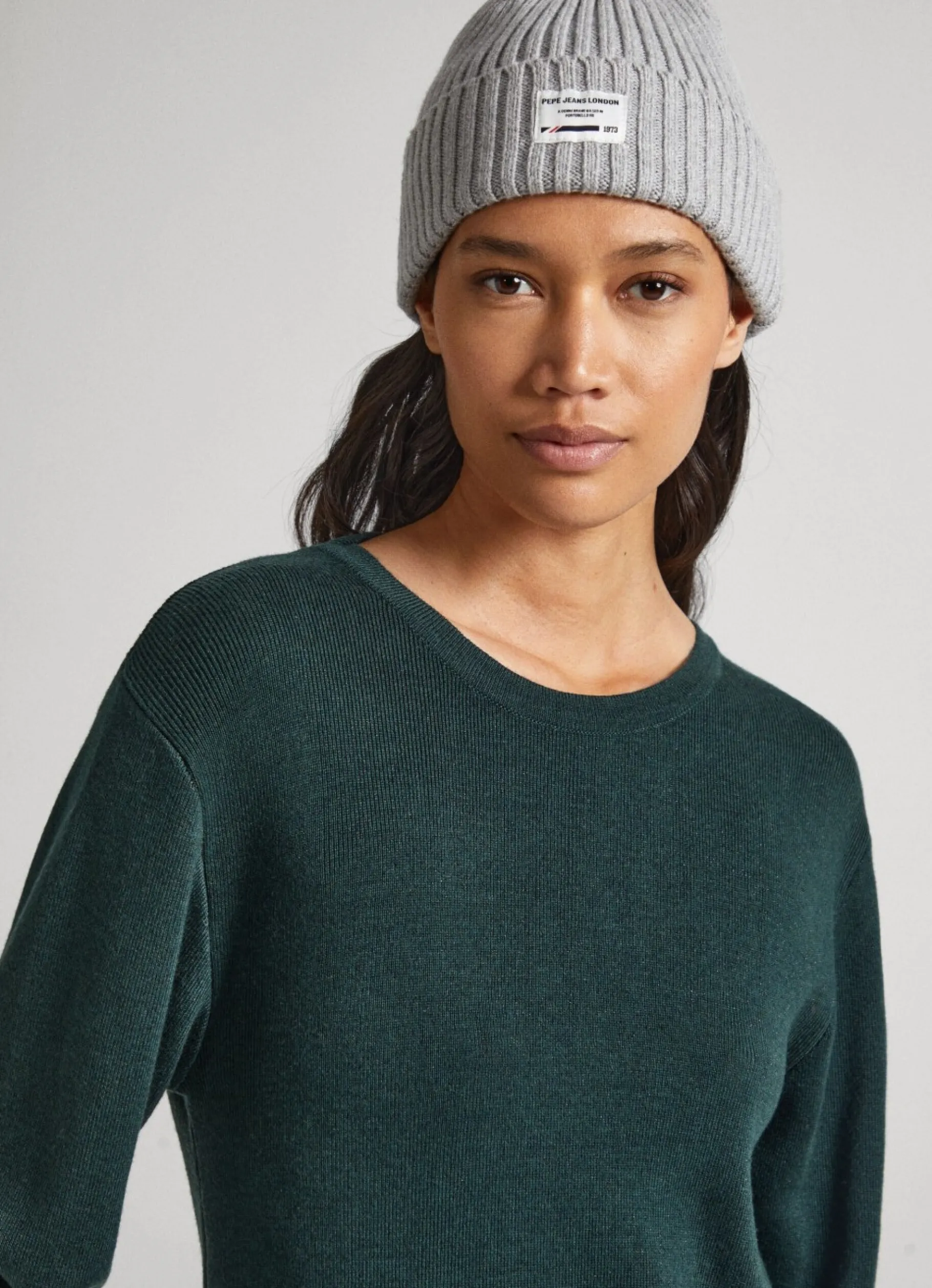Women Pepe Jeans V-Neck Tencel Dress