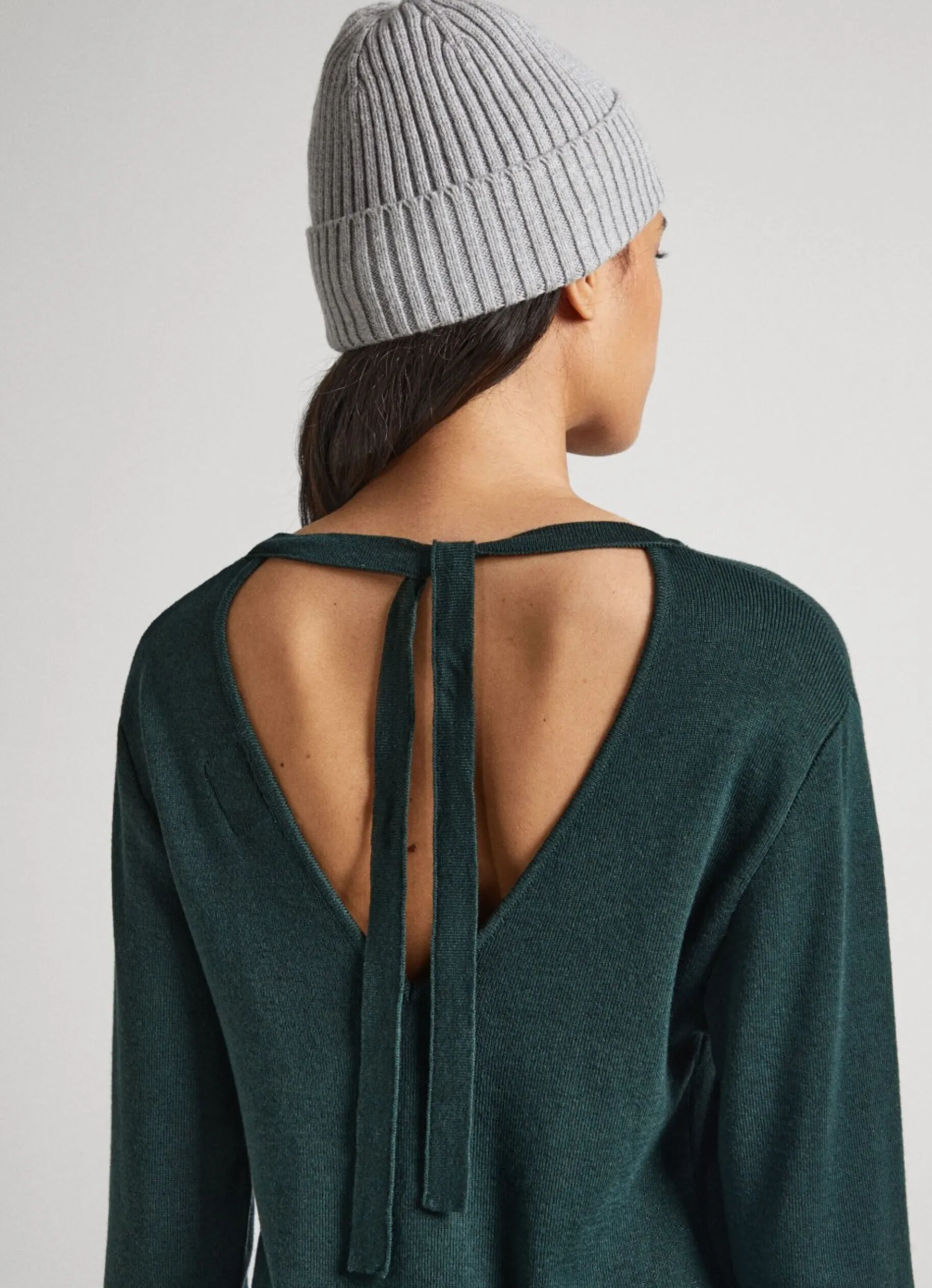 Women Pepe Jeans V-Neck Tencel Dress