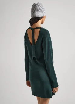 Women Pepe Jeans V-Neck Tencel Dress