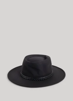 Women Pepe Jeans Wide-Brimmed Felt Hat