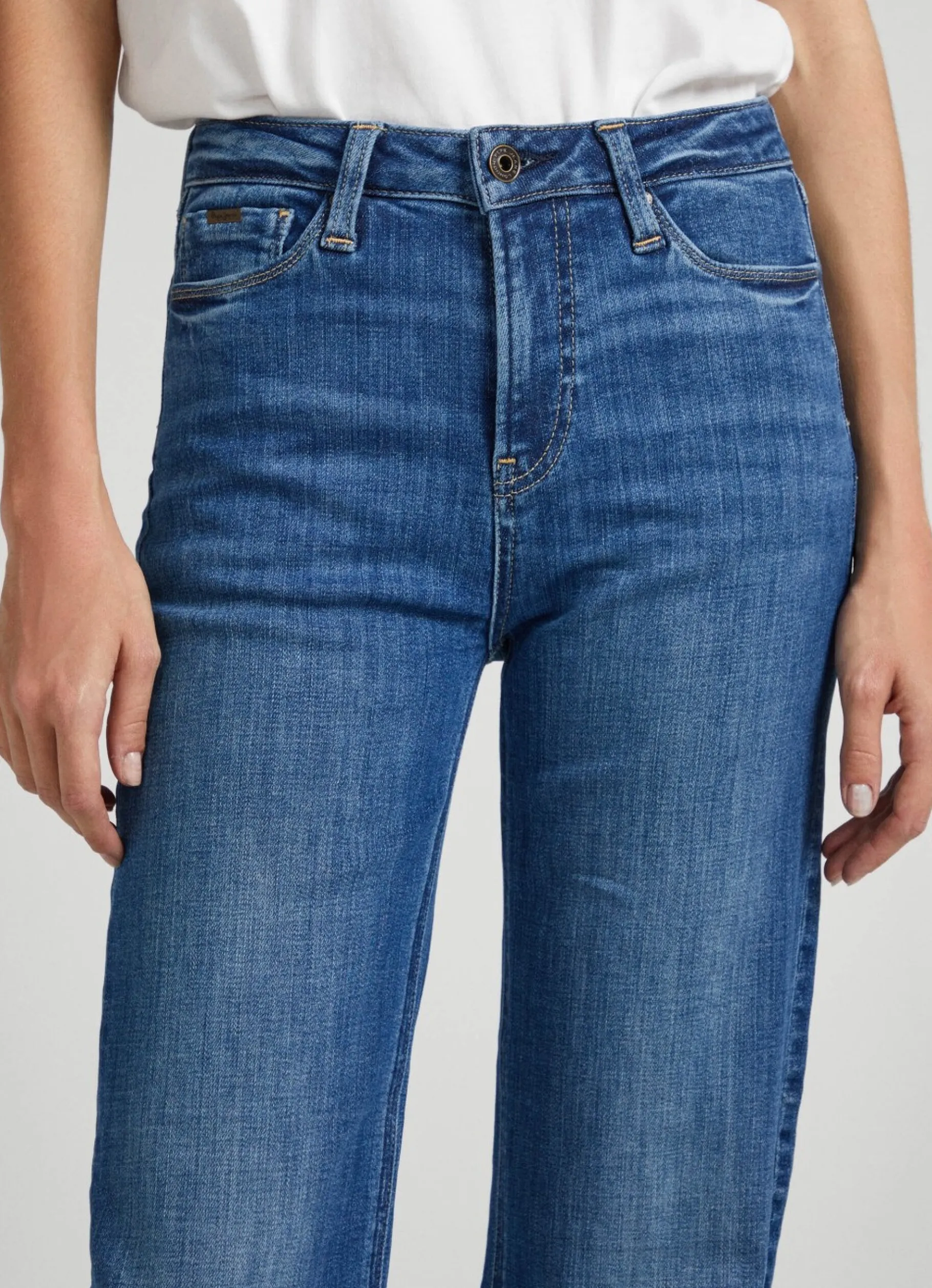 Women Pepe Jeans Willa Flare Fit High-Rise Jeans