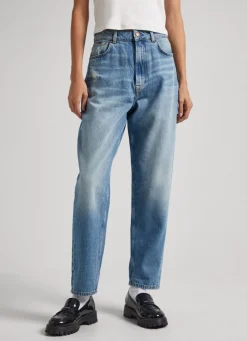 Women Pepe Jeans Willow Tapered Fit High-Rise Jeans
