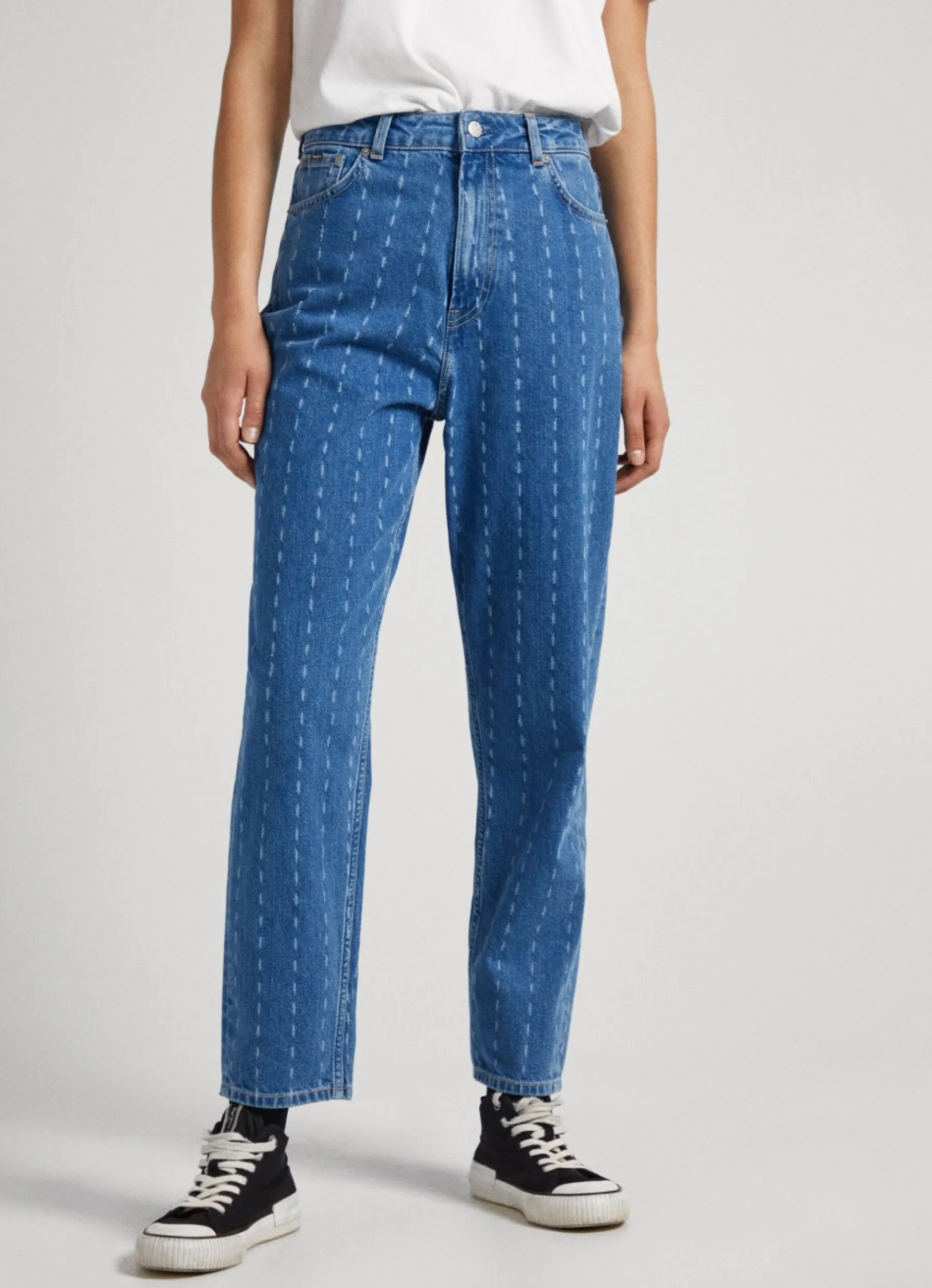 Women Pepe Jeans Willow Tapered Fit High-Rise Jeans