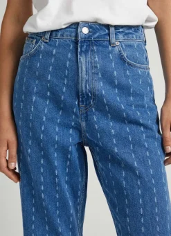 Women Pepe Jeans Willow Tapered Fit High-Rise Jeans