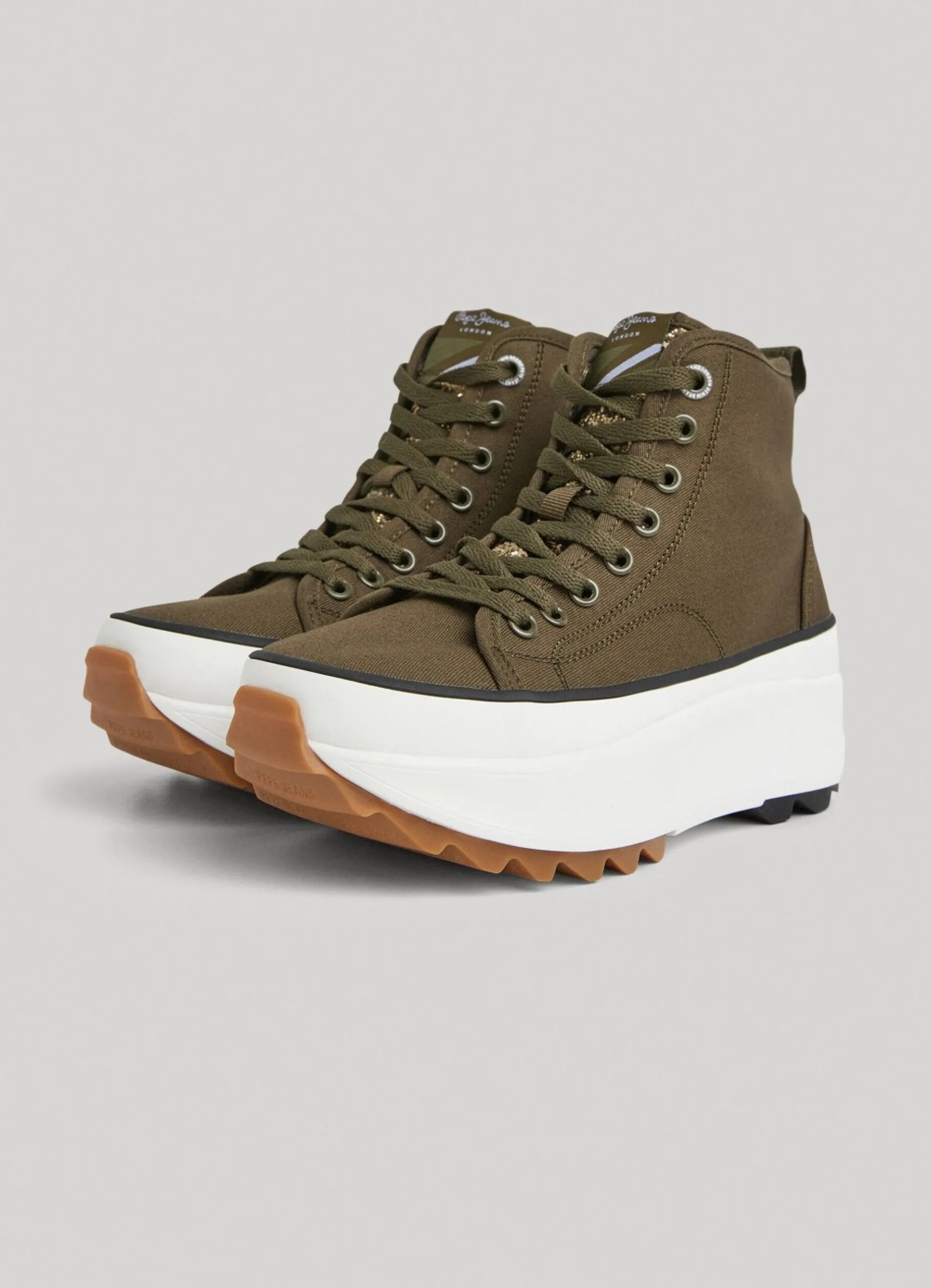 Women Pepe Jeans Woking Jones Canvas Booties