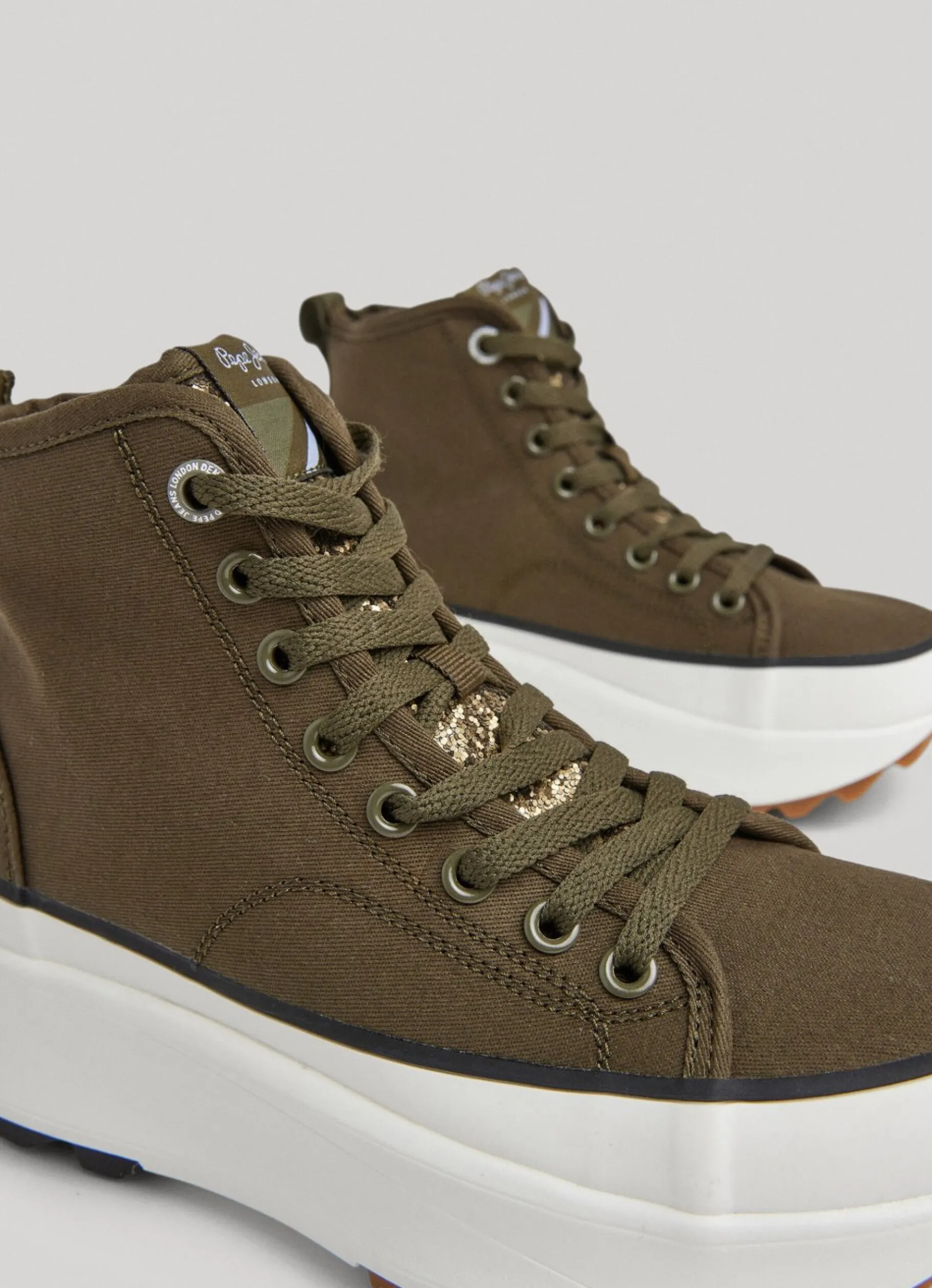 Women Pepe Jeans Woking Jones Canvas Booties