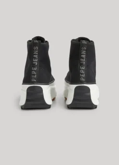 Women Pepe Jeans Woking Street Canvas Booties