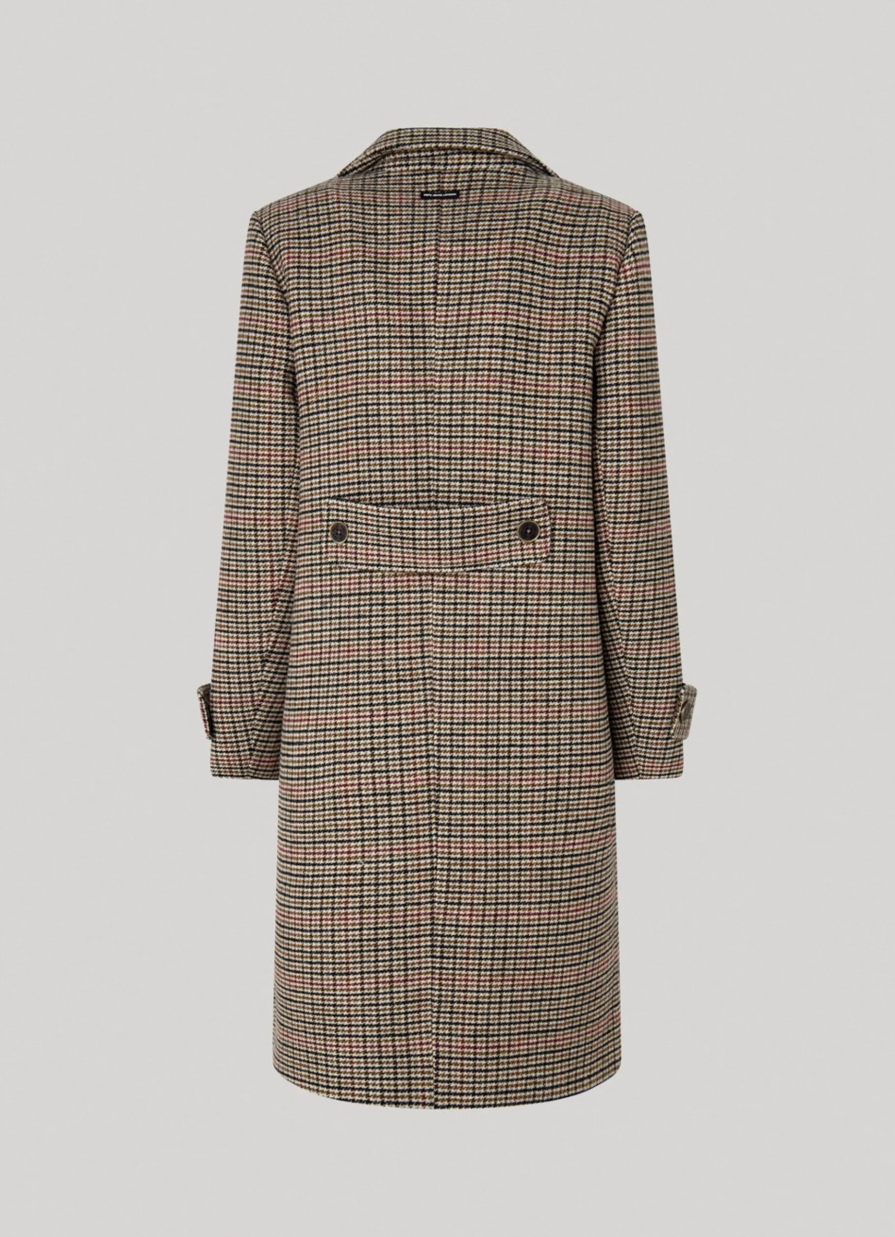 Women Pepe Jeans Wool Houndstooth Coat