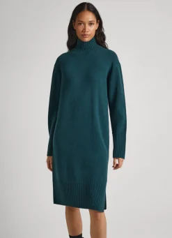 Women Pepe Jeans Wool Knit Dress