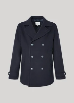 Men Pepe Jeans Wool Pea Coat