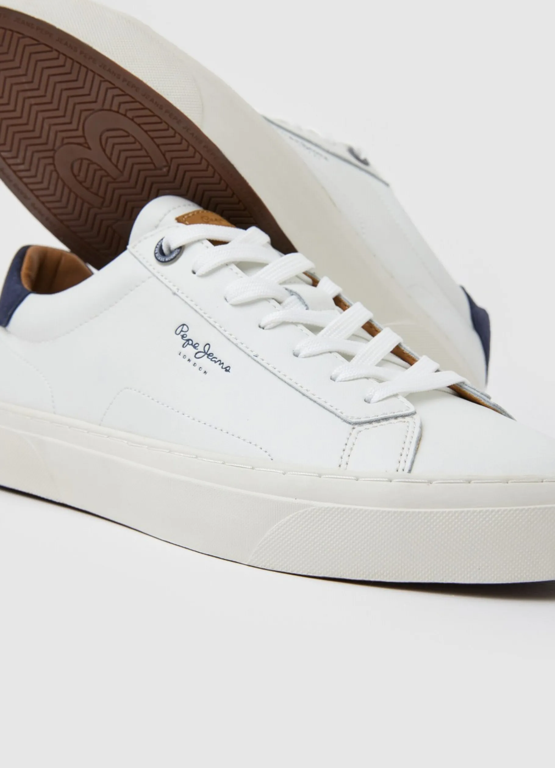 Men Pepe Jeans Yogi Original Leather Trainers