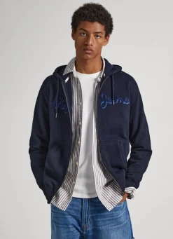Men Pepe Jeans Zip-Up Sweatshirt