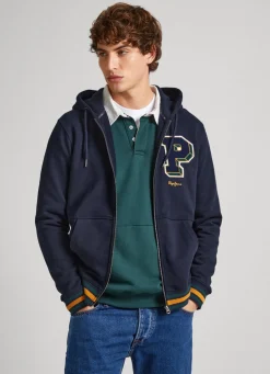 Men Pepe Jeans Zip-Up Sweatshirt