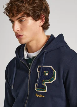 Men Pepe Jeans Zip-Up Sweatshirt